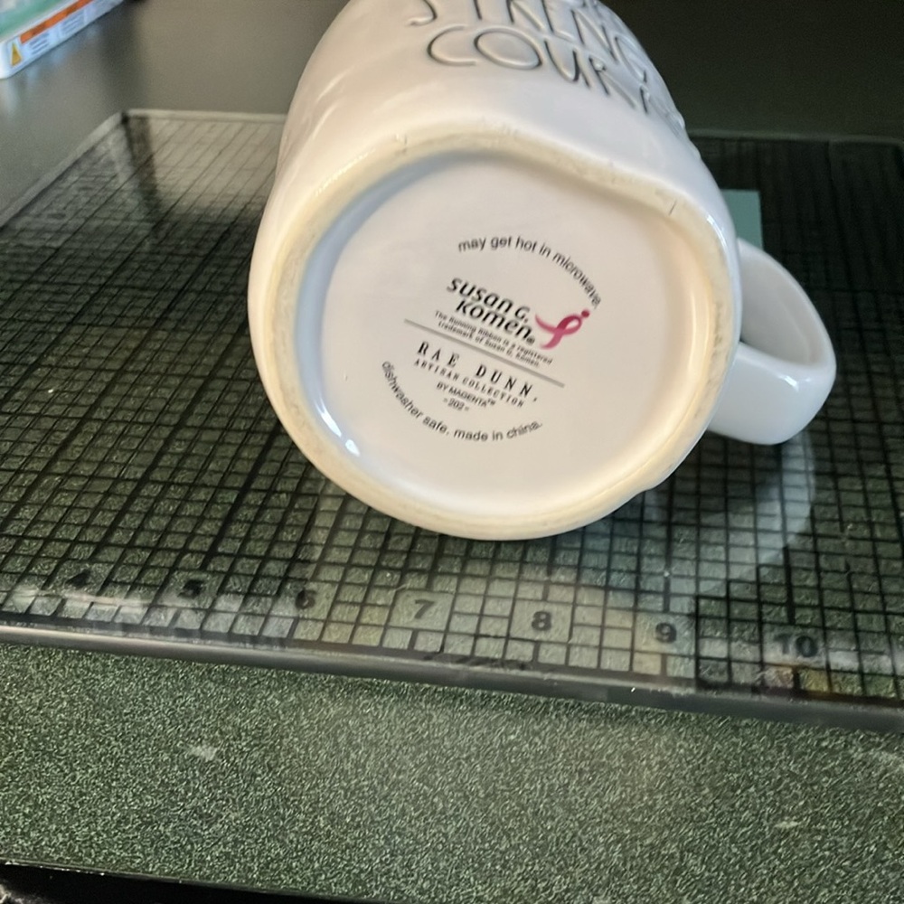2 Rae Dunn mugs . Susan G. Komen coffee mug and Te Amo (I love you) coffee mug - Picture 4 of 8